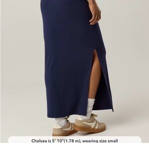Aerie Deep Blue Maxi Skirt